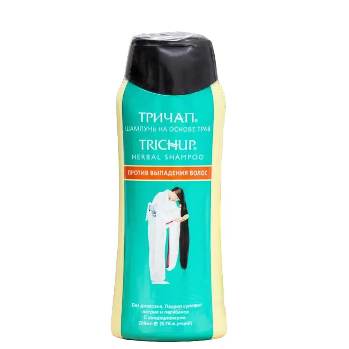 Шампунь Тричуп "Против выпадения волос" Hair Fall Control Trichup Herbal Shampoo, 200 мл — изображение 3