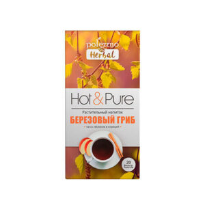 Чайный напиток Березовая чага с яблоком и корицей в пакетах, 20 шт*1,5 гр Polezzno