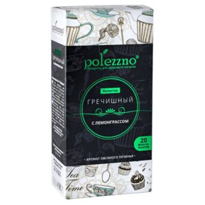 Гречишный чай с лемонграссом, 20 гр*2 гр в фильтр-пакетах, Polezzno