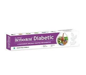 Травяная зубная паста диабетическая Diabetic Herbodent без SLS и сахара, 100 гр Индия
