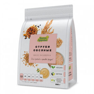 Отруби овсяные оригинальные без добавок, Компас Здоровья, 200 гр