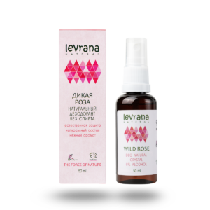 Дезодорант натуральный "Дикая роза" 50 мл, Levrana