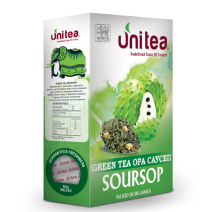 Чай зеленый крупнолистовой с кусочками саусепа OPA Soursop Unitea, пр-во Шри-Ланка 100 г