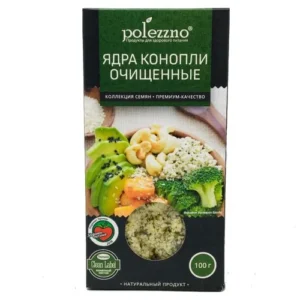 Ядра конопли пищевой очищенные, 100 гр Polezzno