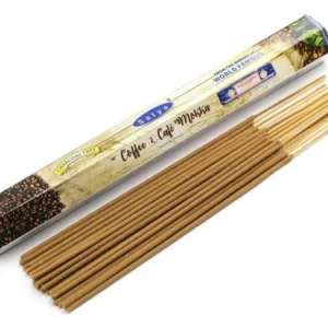 Благовония Кофе и Кофе Мокка (Coffee & Cafe Mocca) SATYA, шестигранник, 20 палочек