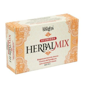 Аюрведическое мыло для жирной кожи лица и тела Сандал и Трифала, Aasha Herbals, 75 гр