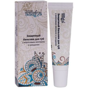 Защитный бальзам для губ с кокосовым нектаром и миндалем 10 гр Aasha Herbals Индия