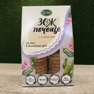 Био печенье с кунжутом без сахара "GreenЗлак", 150 гр