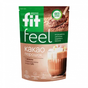 Какао порошок обезжиренный 1,5% Fit Parad дойпак 150 гр