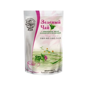 Зелёный чай с лимонником, мятой, календулой и незабудкой «Черный Дракон» 100 гр
