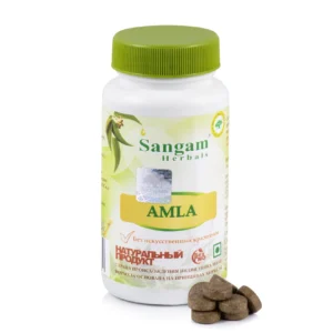 Амла (амалаки, индийский крыжовник) в таблетках Amla Sangam Herbals, 60 табл, 750 мг Индия