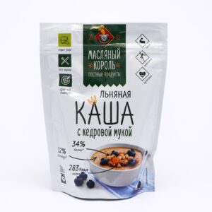 Льняная каша с кедровой мукой — не требующая варки «Масляный король», 300 г (Копировать)