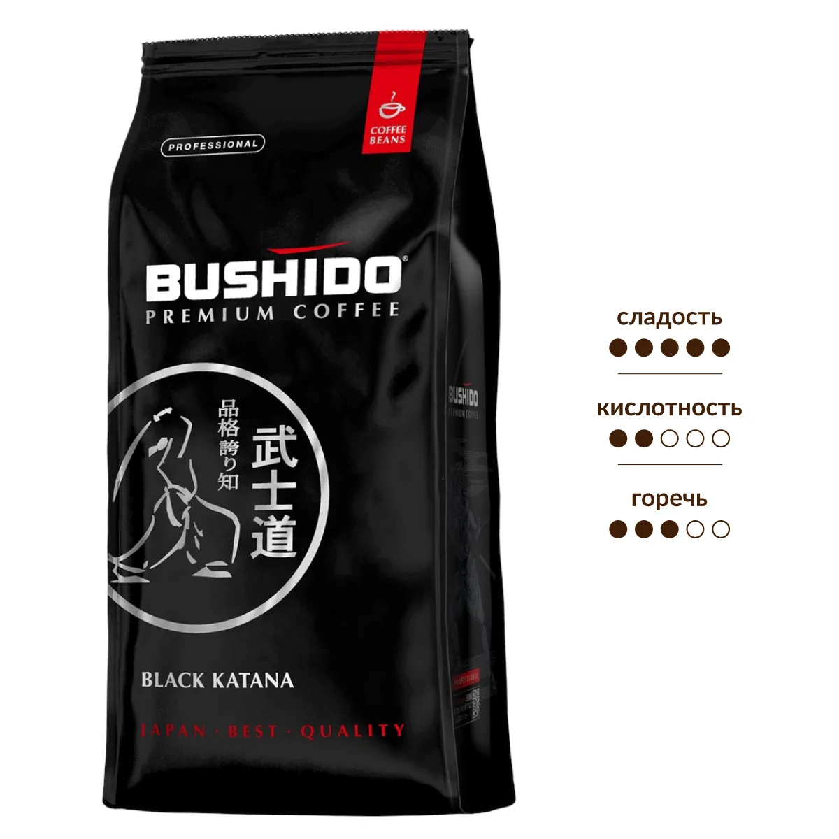 Кофе молотый Bushido Black Katana, 227 гр